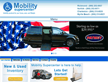 Tablet Screenshot of mobilitysupercenter.com